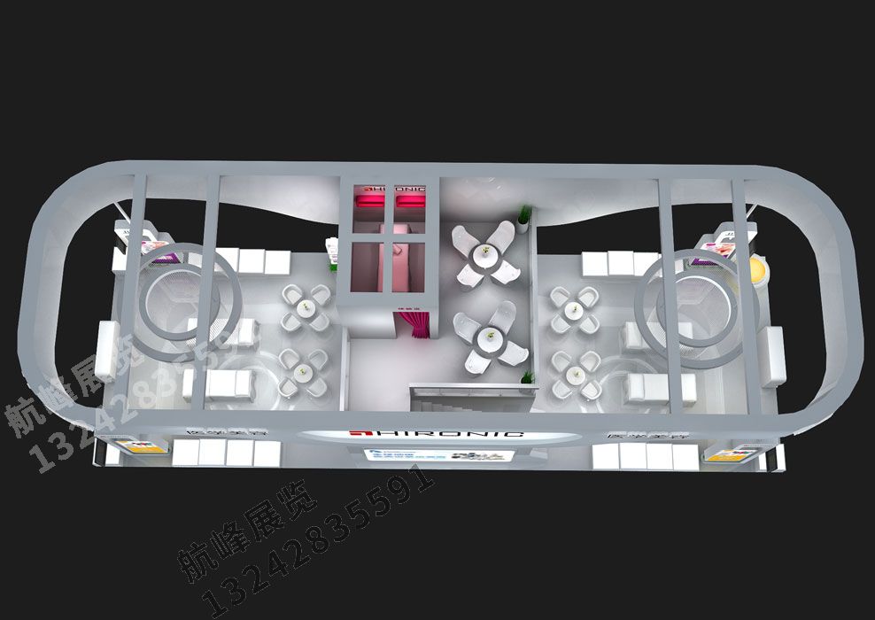 和路元醫(yī)療美容美博會特裝展位設計方案