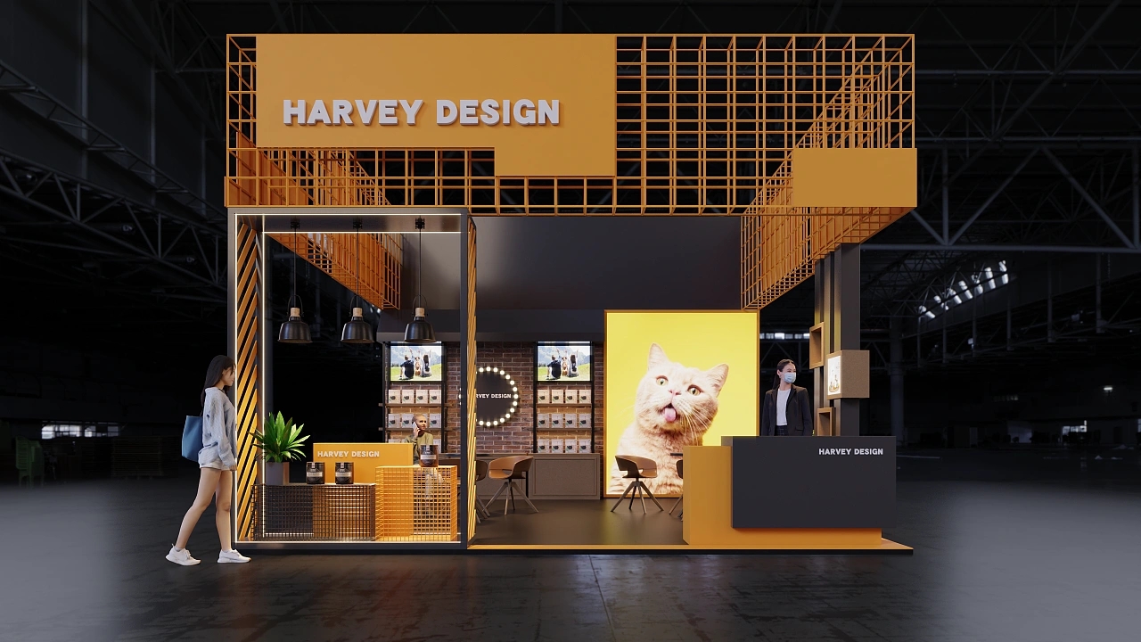 寵物展36平展臺設計搭建案例分析